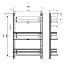 Paniers suspendus pour porte TITAN / Anthracite