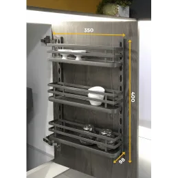 Paniers suspendus pour porte TITAN / Anthracite