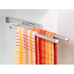 Porte-serviettes coulissant à 2 bras ARNOLD 310 mm / Blanc mat
