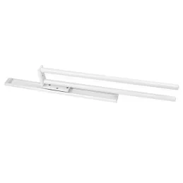 Porte-serviettes coulissant à 2 bras ARNOLD 440 mm / Blanc mat