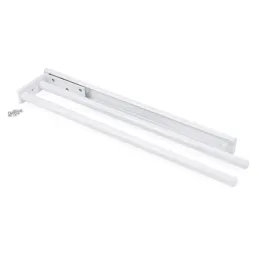 Porte-serviettes coulissant à 2 bras ARNOLD 440 mm / Blanc mat