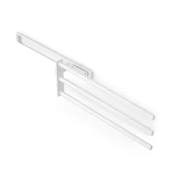 Porte-serviettes coulissant à 3 bras ARNOLD 440 mm / Blanc mat