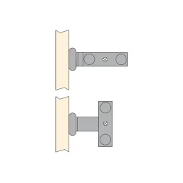 Porte-serviettes coulissant à 2 bras ARNOLD 310 mm / Aluminium