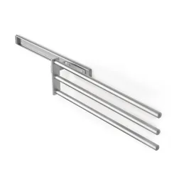 Porte-serviettes coulissant à 3 bras ARNOLD 440 mm / Aluminium