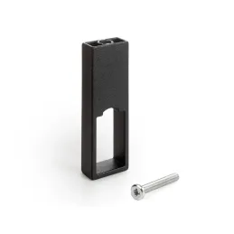 Support central pour barre de penderie LUXE / Noir texturé