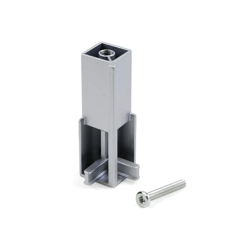 Support d’angle pour barre de penderie LUXE / Aluminium