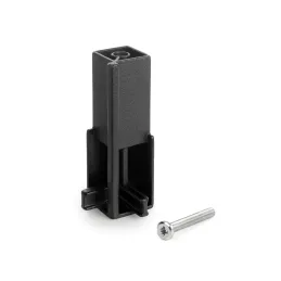 Support d’angle pour tringle de penderie LUXE / Noir texturé