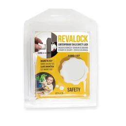 Serrure de sécurité magnétique – 2 pièces REVALOCK / Blanc