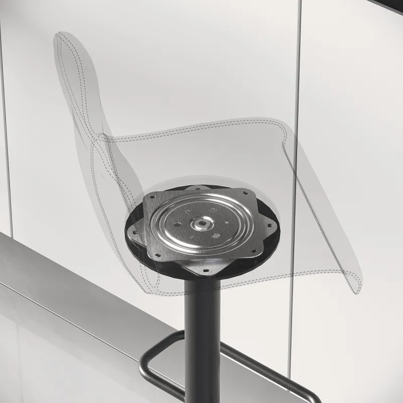 Système pivotant sous chaise ou TV / Nickel
