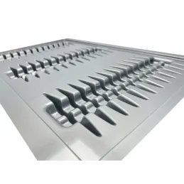 Porte-assiettes pour tiroir de 800 mm / Gris métallisé