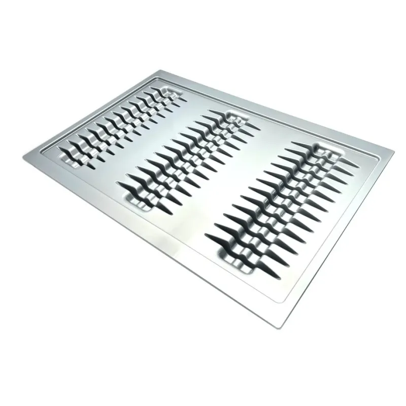 Porte-assiettes pour tiroir de 800 mm / Gris métallisé