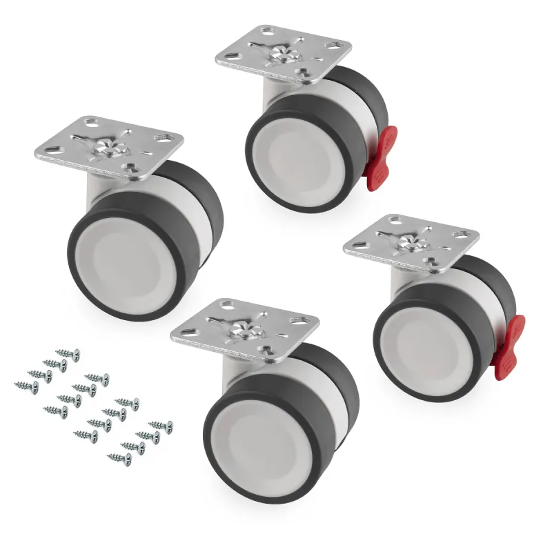 Set de roulettes BOWL 50 / Gris