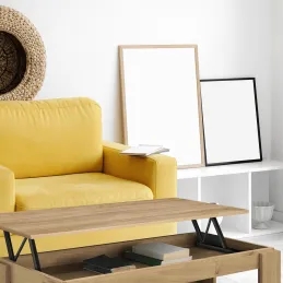 Mécanisme relevable pour table basse FUTURO / Noir mat