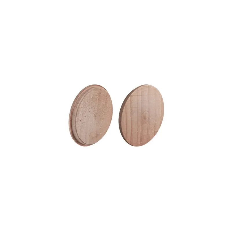 Cache-trou en bois de 35 mm – 10 pièces / Hêtre