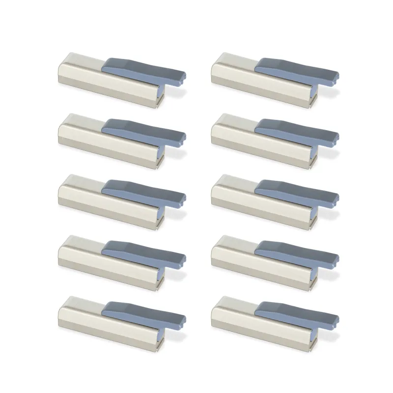 Amortisseurs universels pour portes MILDY – 10 pièces / Nickel mat