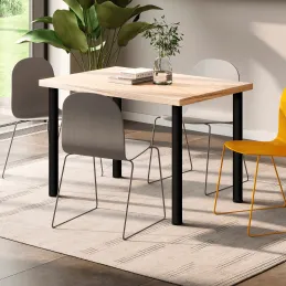 Lot de 4 pieds de table ORION / Noir mat