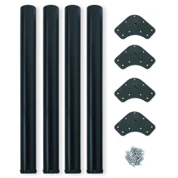 Lot de 4 pieds de table ORION / Noir mat
