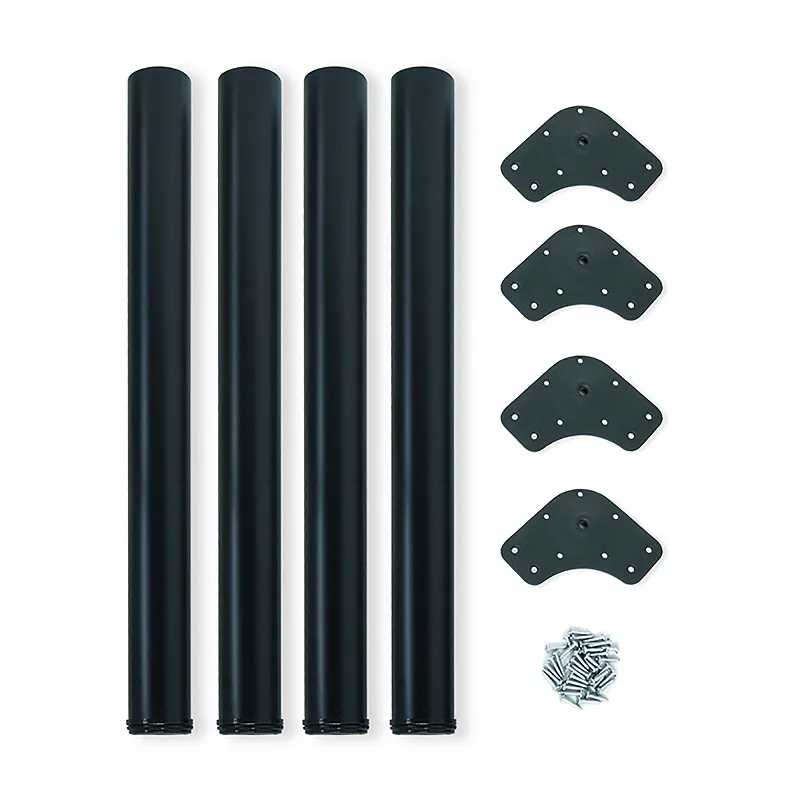 Lot de 4 pieds de table ORION / Noir mat