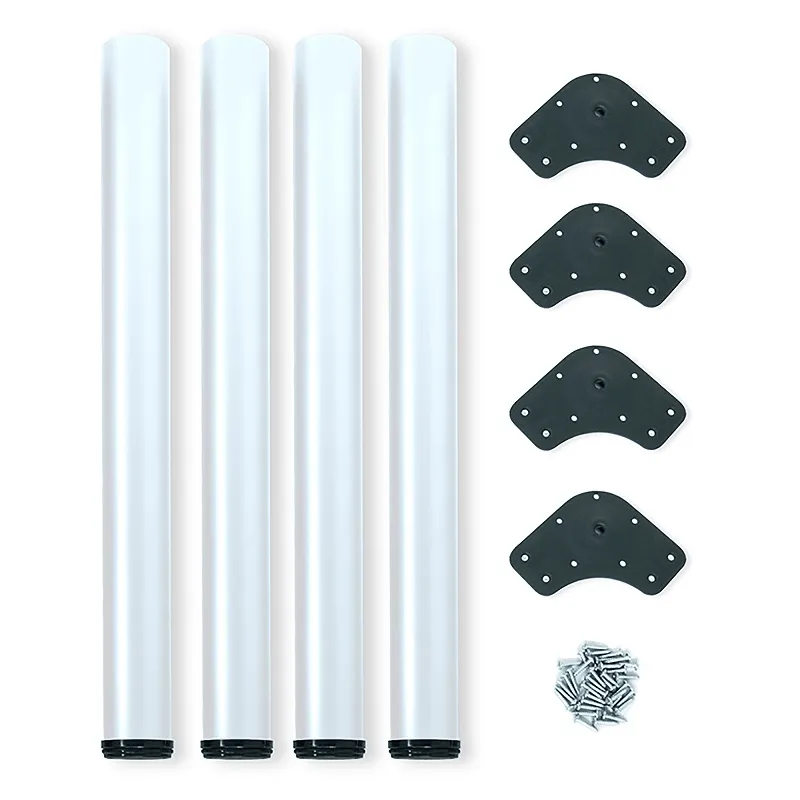 Lot de 4 pieds de table ORION / Blanc mat