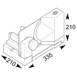 Trancheuse encastrable pour meuble RITTER E118