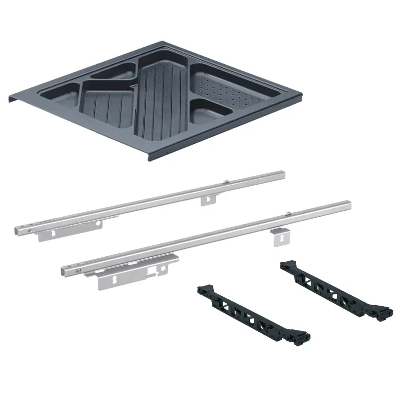 Tiroir coulissant pour crayons 500 mm avec amortisseur / Noir