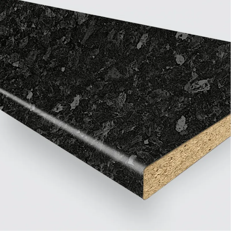 Plan de travail KRONOSPAN Flint Noir mat / K210 PE