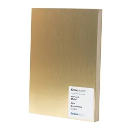 Panneau MDF KRONOSPAN avec stratifié métallique doré brossé AL04/6055