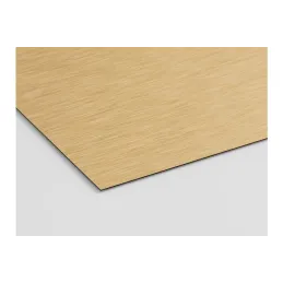 Panneau MDF KRONOSPAN avec stratifié métallique doré brossé AL04/6055