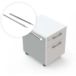 Glissière à roulement pour rainure de 17 mm EURON