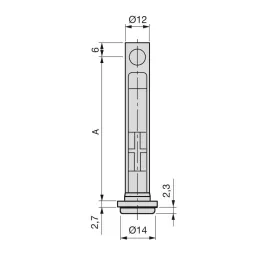 Pied réglable à fixer sur chant LEVELER 12
