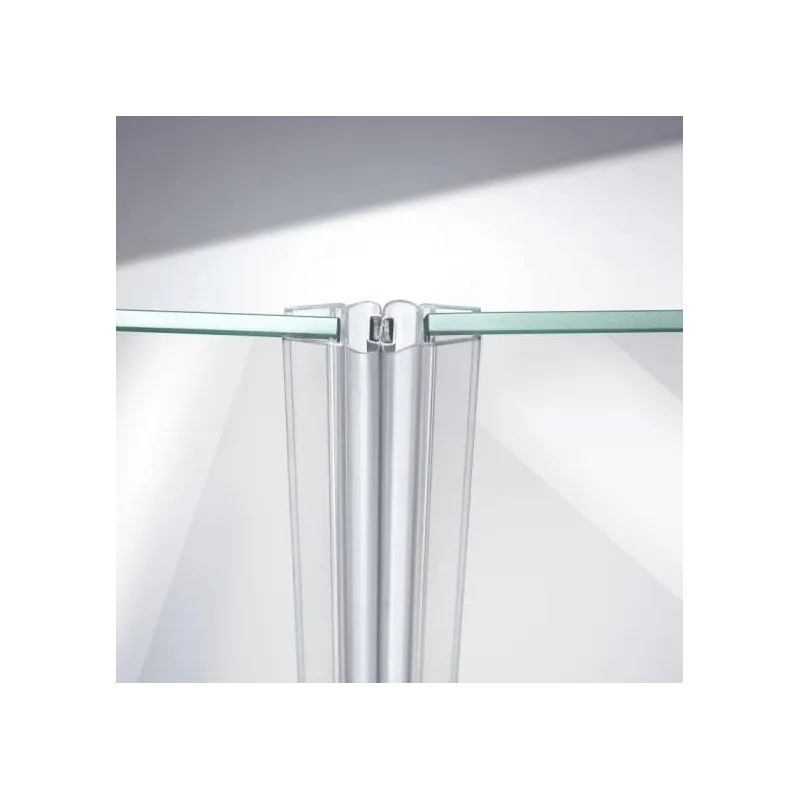 Profil d’étanchéité magnétique à 180° pour paroi de douche 2500 mm / Transparent