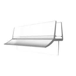 Profil d’étanchéité inférieur pour porte de cabine de douche 2500 mm / Transparent