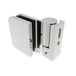 Charnière de porte de douche SPECIALE mur/verre – Chrome brillant