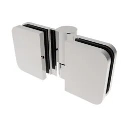 Charnière pour portes de douche SPECIALE verre/verre – Chrome brillant