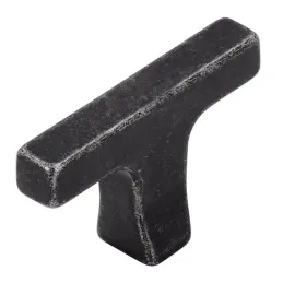 Bouton de meuble ROMEO / Fer noir brossé
