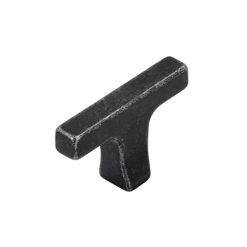 Bouton de meuble ROMEO / Fer noir brossé