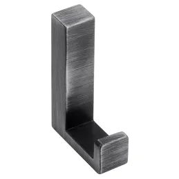 Patère OMEGA S / Fer noir brossé