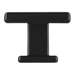 Poignée bouton EMA MAXI / Noir mat