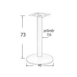 Piètement de table PABLO / Noir mat