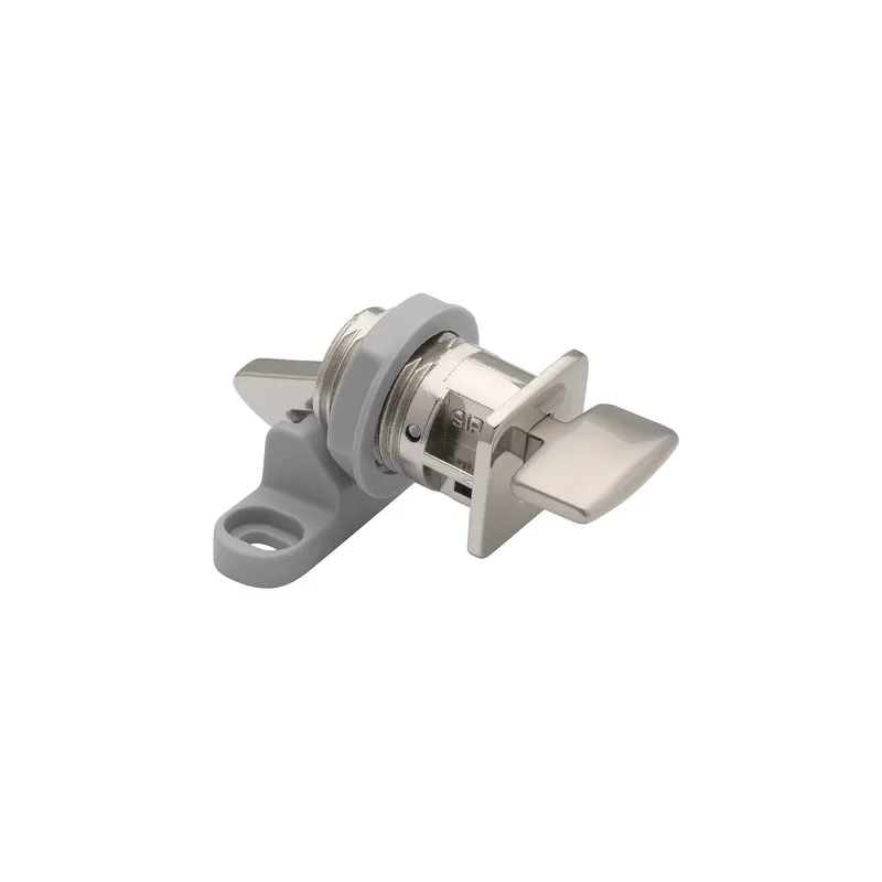 Serrure pour caravane / Nickel brossé