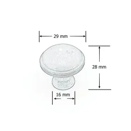 Bouton de meuble ARLES / Argent vieilli
