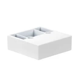 Pied en plastique 20 mm 60x60 / Blanc