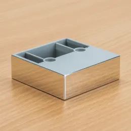 Pied en plastique 20 mm 60x60 / Chrome brillant