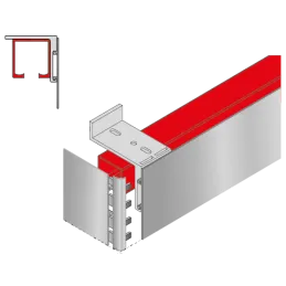 Cache-rail pour rails K-075 / Aluminium