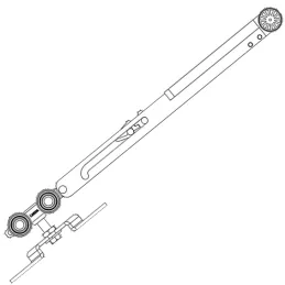 Ralentisseur de porte pour rail K-075