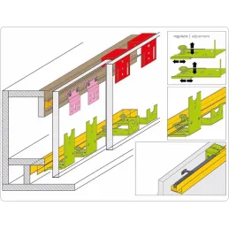 Rail inférieur AOF-050