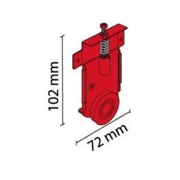 Kit pour une porte coulissante FASTOR de 60 kg