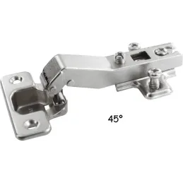 Charnière 45° SLIDE-ON avec embout
