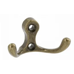 Patère MIKEL S / Laiton patiné
