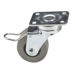 Roue de meuble LIBRA 40 mm avec frein / Grise